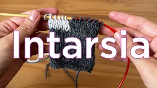 Intarsia Colorwork  Easy Knitting Tutorial [upl. by Columbine]