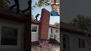 Answering some comments tipsandtricks chimney demolition demo remodel [upl. by Det556]