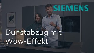 Optimale Absaugleistung Unauffällig Dämpfe beseitigen dank glassdraftAir  Siemens Dunstabzug [upl. by Natsyrt]