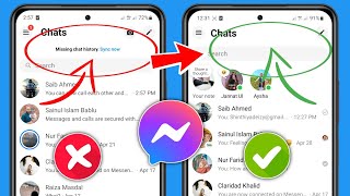 How to Remove Missing Chat History Sync Now on Messenger [upl. by Bomke]