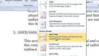 Insert or Delete a SECTION BREAK in MS Word  How To [upl. by Olen]