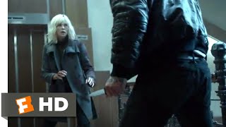 Atomic Blonde 2017  Savage Stairwell Fight Scene 510  Movieclips [upl. by Anawait]