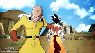 Goku vs Saitama Compilation Full fight Pelea completa [upl. by Batsheva299]