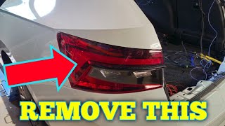 skoda superb or octavia 4 vw passat rear light removal guide [upl. by Airda]