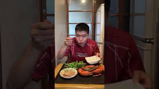 Còn được 1 con cua phần 2 food cuocsongnhat mukbang cuocsongonhat amthucvietnhatban duhocsinh [upl. by Aivilo]