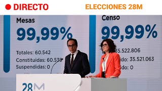 ELECCIONES 28M NORMALIDAD en la APERTURA con el 9998 de las MESAS CONSTITUIDAS  RTVE Noticias [upl. by Harl347]