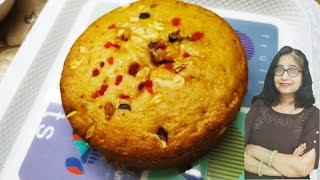 Eggless Wheat flour Cake  बिना मैदा बिना अंडा बिना ओवन fruit cake [upl. by Gnouh]