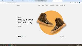 158 Website beautiful modern design Portfolio Sneakers Sale Site Slider Responsive Source code [upl. by Ailsun847]