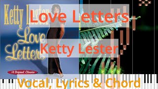 🎹Chord amp Lyrics Love Letters Ketty Lester Synthesia Piano [upl. by Hakeber]