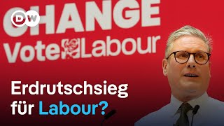 Großbritannien wählt Erdrutschsieg für Labour  DW Nachrichten [upl. by Aicekat]