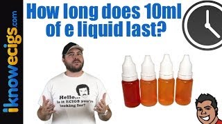 How Long Does 10ml E liquid Last [upl. by Stenger]