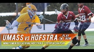 UMass vs Hofstra  2015 Laxcom College Lacrosse Highlight [upl. by Seraphina401]