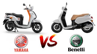 YAMAHA FAZZIO 125 vs BENELLI PANAREA 125  Side By Side Comparison  King Eley TV [upl. by Ykciv661]