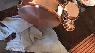 How to remove tarnishing from brand new copper cookware [upl. by Nivk391]