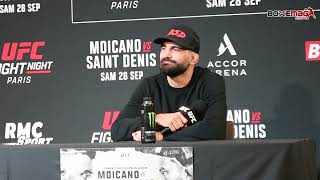 Benoit SaintDenis  Interview davant combat contre Renato Moicano à l UFCParis 3 [upl. by Dranoel]