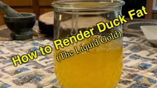 How to Render Duck Fat — The Liquid Gold 3 Easy Steps [upl. by Branden]