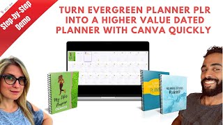 Turn an Evergreen Printable Planner into a Dated Planner FAST [upl. by Airelav]