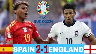 Spain vs England Euro final highlights  Euro Cup 2024 [upl. by Margret920]