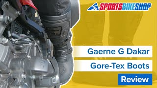 Gaerne G Dakar GoreTex boots review  Sportsbikeshop [upl. by Fionnula]