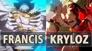 GBVSR🔥Francis Lucilius Vs Kryloz Summer Belial🔥 High Level Gameplay [upl. by Lazarus109]