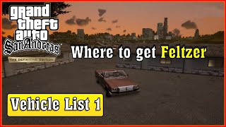 Where to find Feltzer  GTA San Andreas Definitive Edition [upl. by Nasho]