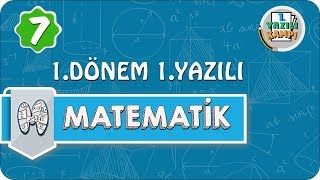 7Sınıf Matematik  1Dönem 1Yazılıya Hazırlık [upl. by Erkan]