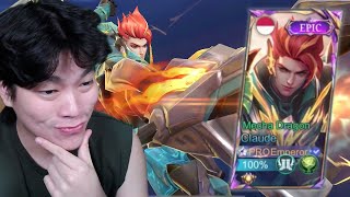 Review Skin Epic Revamp Claude Tangannya Ada Knalpot  Mobile Legends [upl. by Ailin]