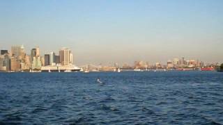 Holland Americas Eurodam in New York Harbor [upl. by Studner872]