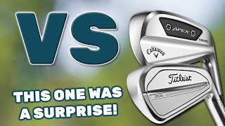 BATTLE Of The DISTANCE Irons Titleist T200 vs Callaway Apex Ai200 [upl. by Ellehcan]