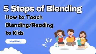 5 Steps of Blending How to Teach Blending to Kids blending phonics [upl. by Armalla]