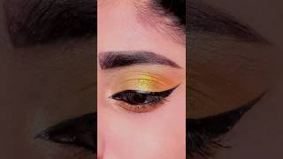 5 MINUTE EASY Golden Eye Makeup Tutorial  How To Apply Glitter on CREASEDamp HOODED  Winged eyeliner [upl. by Ahsienel]