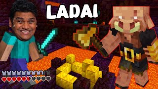 BASTION ME LADAI KARNE CHALA GAYA 😱 Minecraft Hardcore Part 10 [upl. by Tebor48]