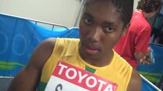 Caster Semenya After Round 1 of the 800 [upl. by Bristow755]