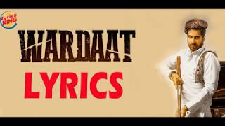 Wardaat LYRICS  Singga  Desi Crew  Lyrics King  Latest Punjabi Song 2019 [upl. by Erinn]