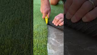 Best way to lay Astro turf landscaping astro artificialgrass astroturf diy gardendesign [upl. by Litta122]