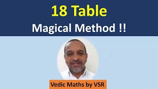 18 Multiplication Table Vedic Maths Method Looks like Magic [upl. by Jenkel609]