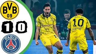 Borussia Dortmund Vs psg  1 0   EXTENDS Highlights  Champions league [upl. by Aniluj700]