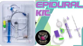 Epidural Kit I Use I Parts I Anaesthesia I AT Guideline I [upl. by Havener]