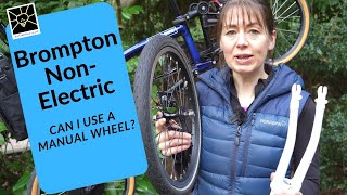 Brompton Electric with a manual front wheel [upl. by Gesner]