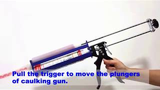 How to use manual caulking gun [upl. by Eidnar]