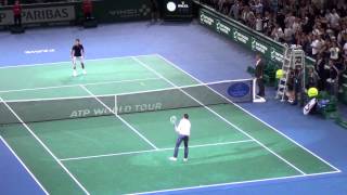 Zlatan Ibrahimovic plays tennis with Novak Djokovic HD [upl. by Atnamas]