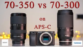 Sony 70350 vs Tamron 70300 on my A6400 APSC Camera  side by side comparison  Best Tele Lens [upl. by Nohsyt]