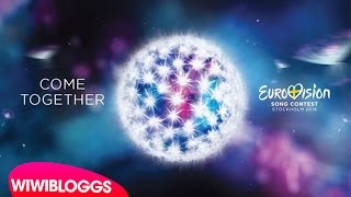 Eurovision 2016 Logo and Slogan  Come Together  Reaction  wiwibloggs [upl. by Macy107]