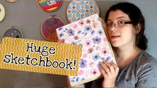 Making my own 600 Page Sketchbook TUTORIAL [upl. by Adnalay]