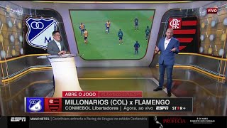 PRÉJOGO MILLONARIOS x FLAMENGO LIBERTADORES DA AMÉRICA [upl. by Yole]