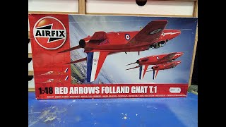 airfix 1 48 redarrows folland gnat t1 [upl. by Alison]