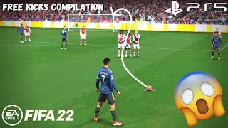 FIFA 22  Free Kicks Compilation 1  4K [upl. by Walley]