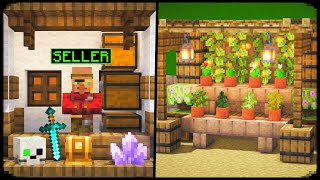 Minecraft  10 Market Stand Build Ideas [upl. by Naihtsirc]