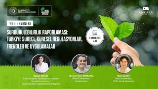 Sürdürülebilirlik Raporlaması Web Seminer Kaydı [upl. by Nickey]