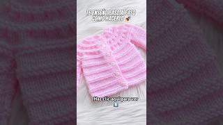 Como tejer suéter cárdigan para bebés de recién nacidos y más paso a paso crochetforbaby knitting [upl. by Georgette]